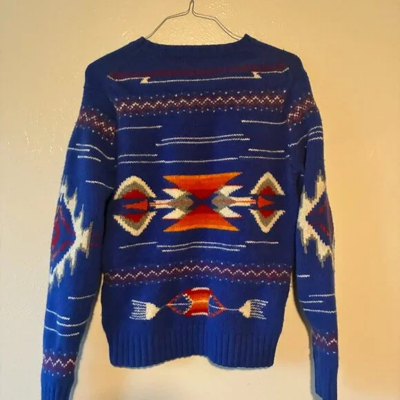 Polo Country Ralph Lauren Wool Aztec Print Sweater